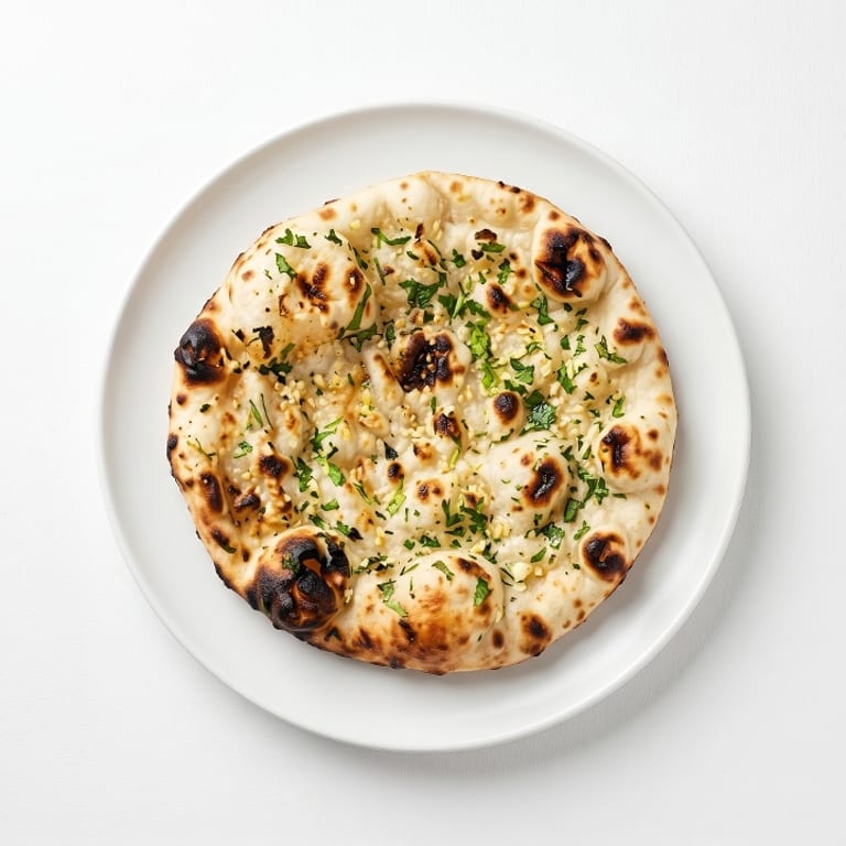 Delicious Garlic Naan Awaits